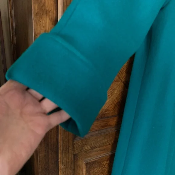 Classic CXT Women's A-line Teal wool Coat. Mint condition! - Picture 6 of 8